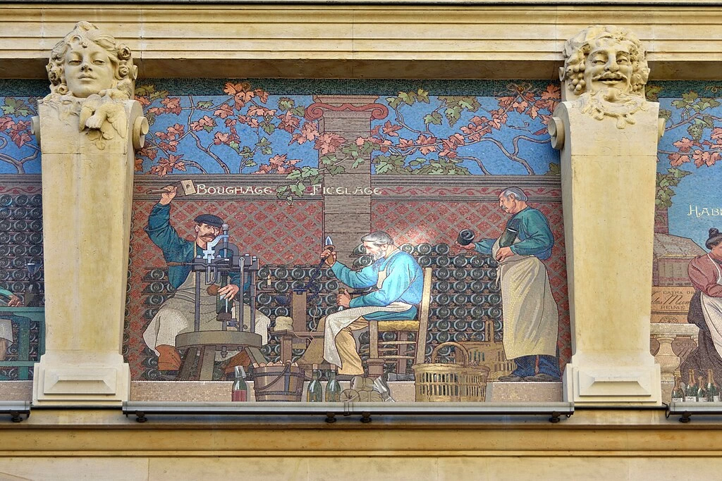 Mosaici di Cellier d'expédition Mumm, Reims - dettaglio 4
